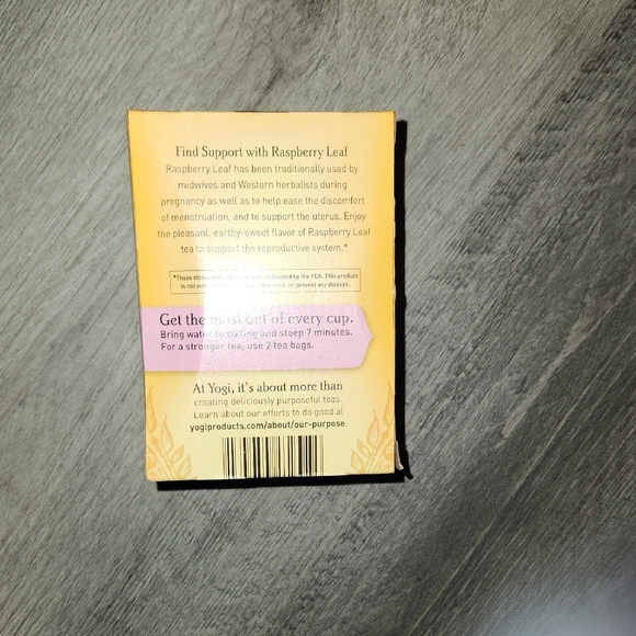 Yogi Raspberry Leaf Herbal Tea - Picture 2 of 7